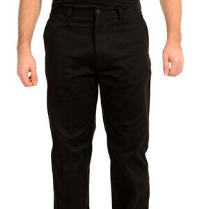 Hugo Boss Men's "Zayn242" Black Flat Front Casual Pants US 32/32 IT 32/32